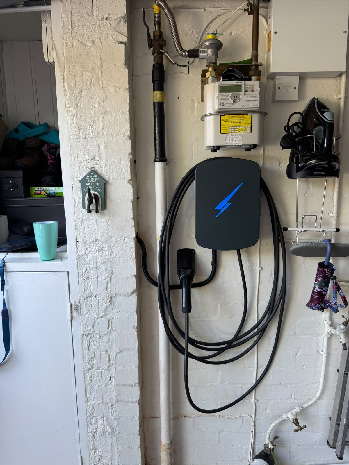 Home EV charge point installed